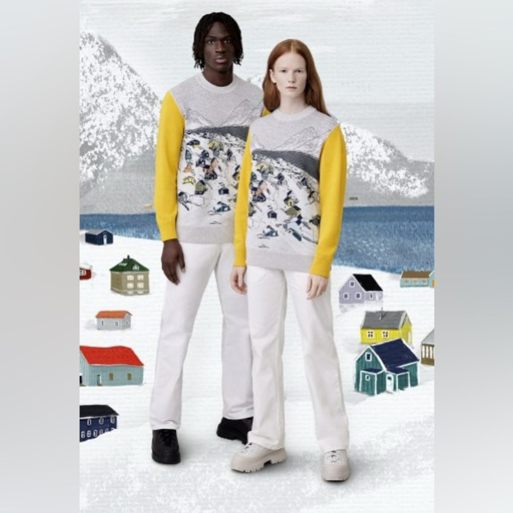 Canada Goose Northern Lights Collection knit jacquard sweater 7054U $495
